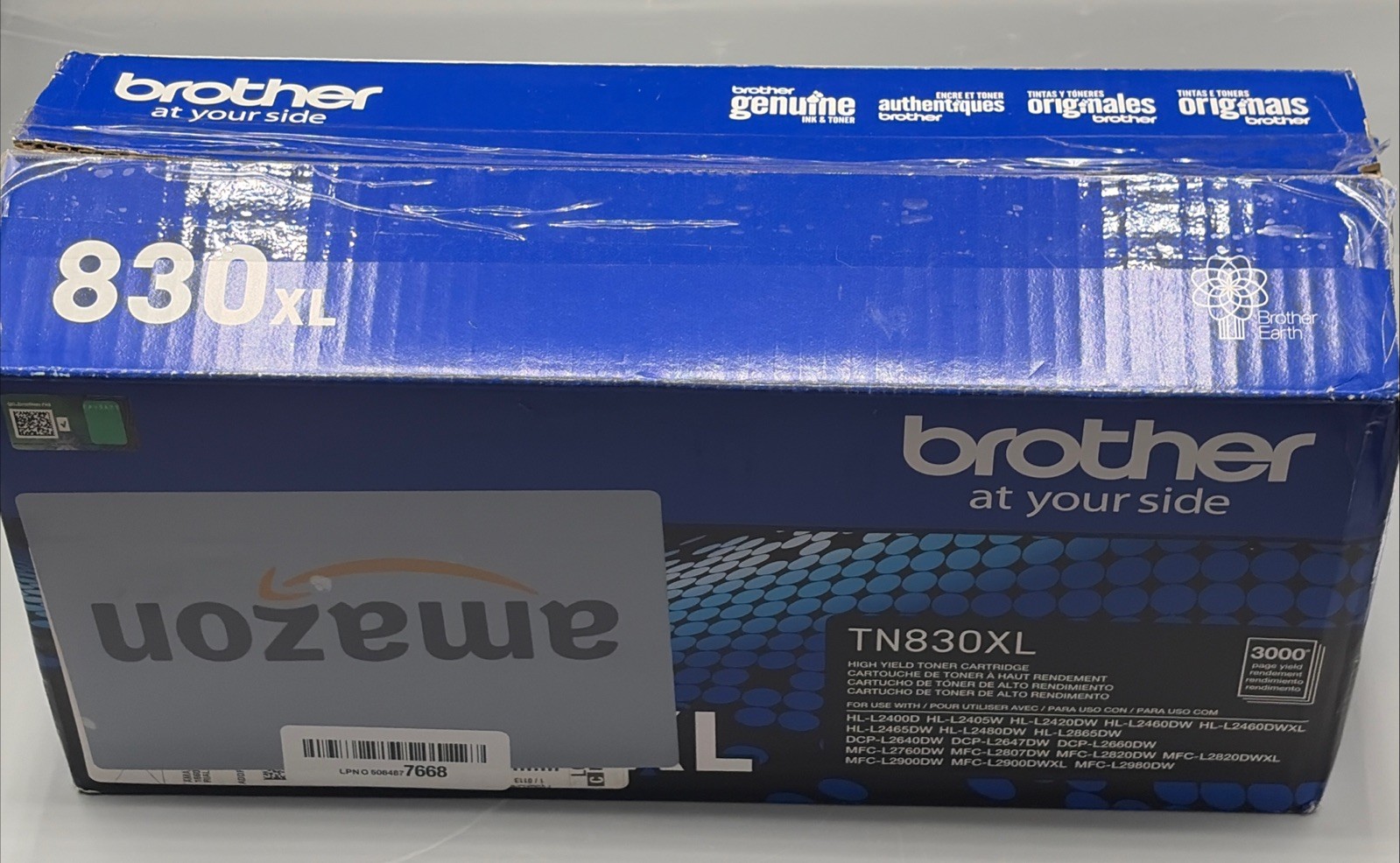 Brother Genuine TN830XL High Yield Black Toner Cartridge Print – Open Box SEALED