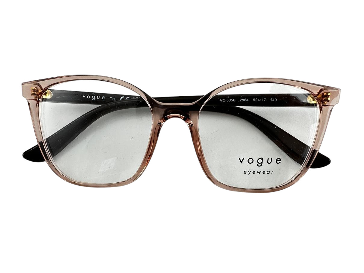 Vogue Eyewear NEW Transparent Beige Eyeglasses 52-17-140 Fashion Frames VO5356