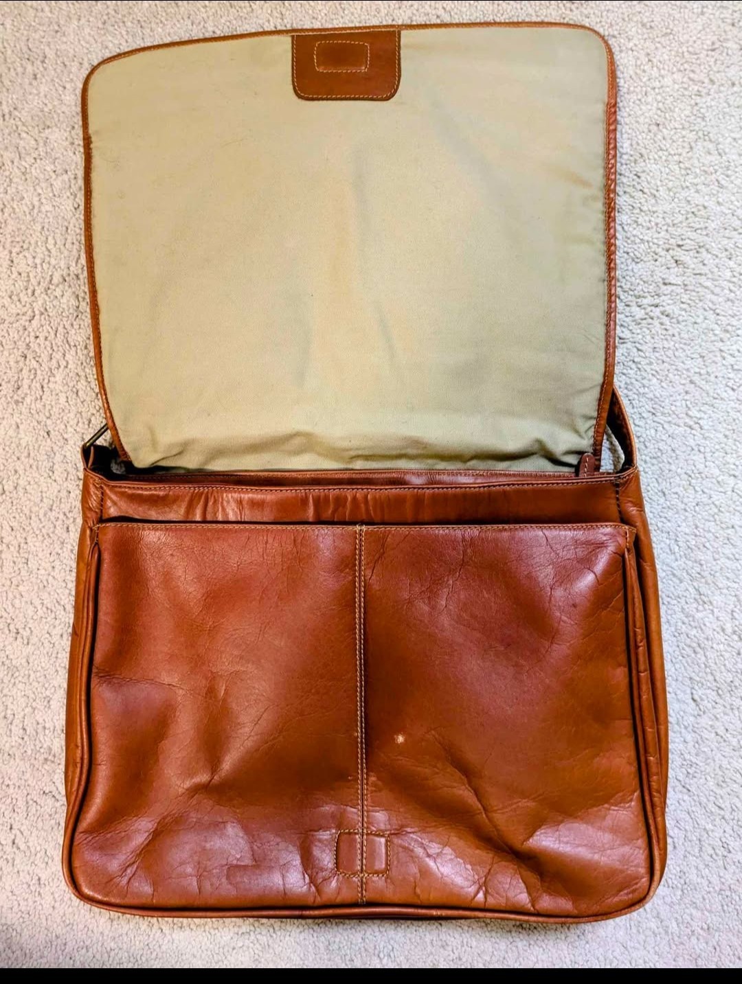 Leather Messenger Bag