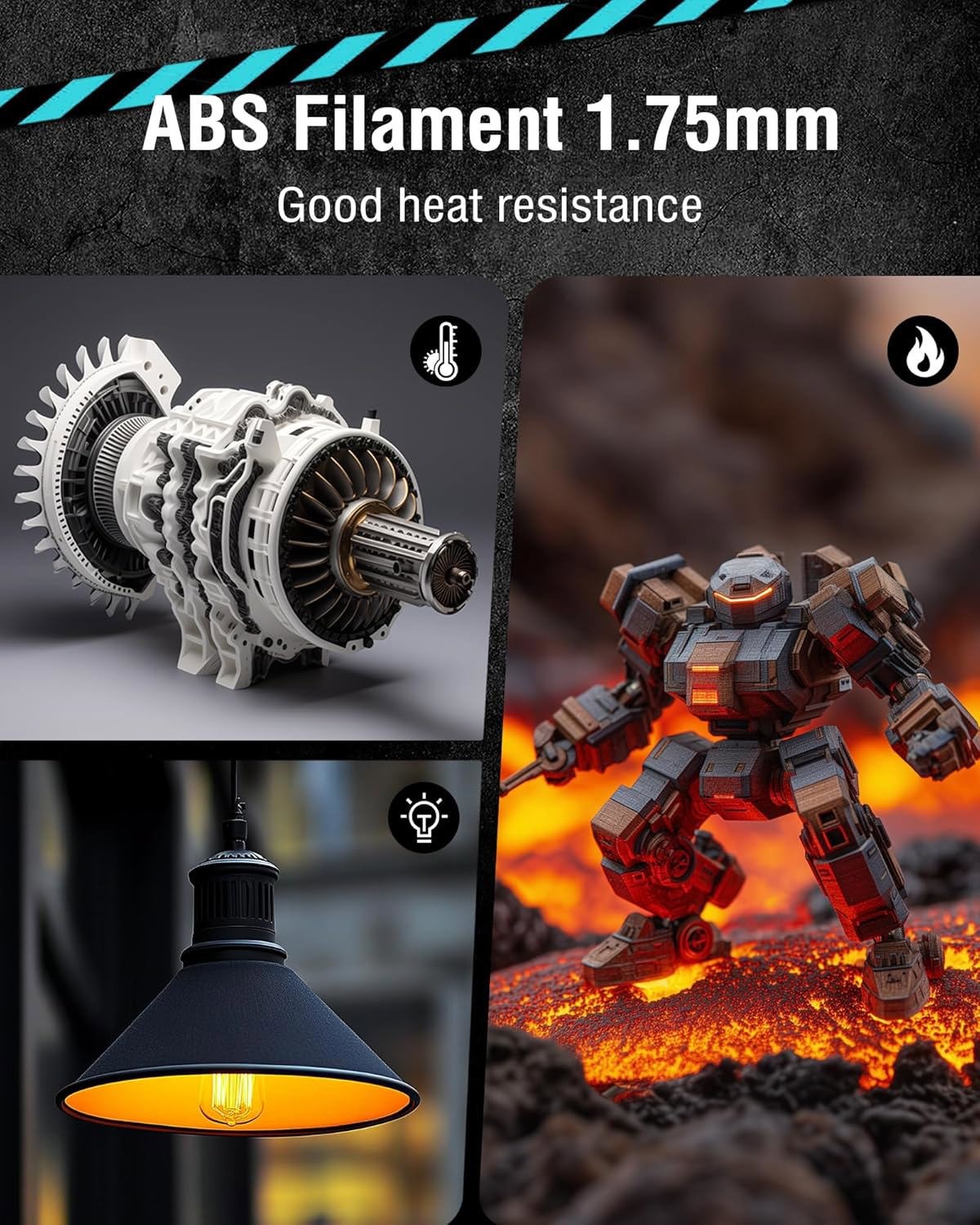 (Buy 6 Get 4 Free,Add 10) SUNLU 1.75mm ASA/PLA/PLA+/ABS/PETG/PA 3D Filament 1KG