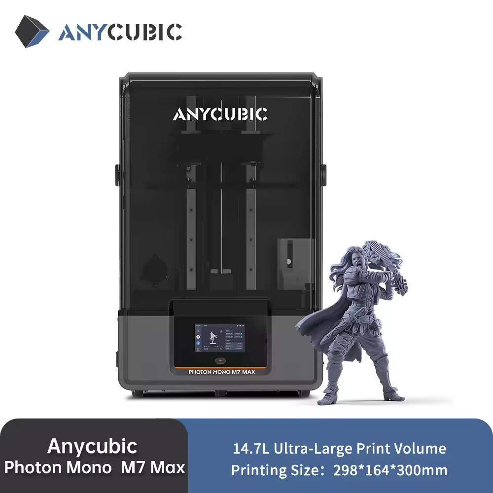【NEVER USED】ANYCUBIC Photon M7 Max 7K Resin Printer 31mm/h Speed 13″x11.7”x6.5″