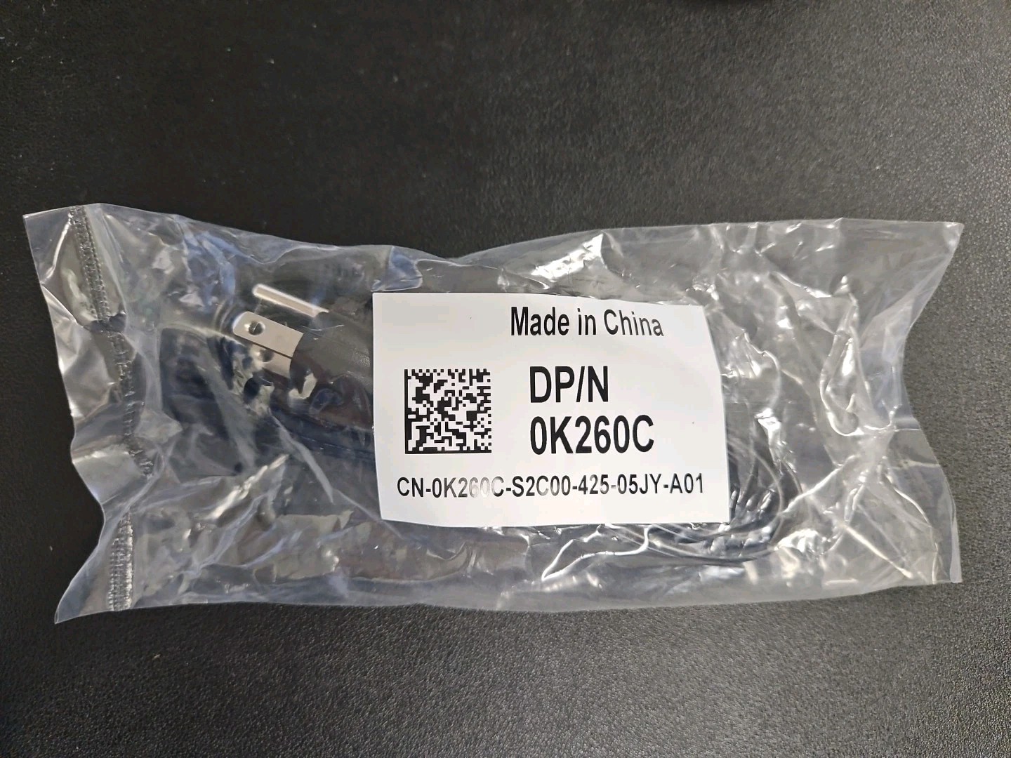 Lot of 5 NEW Dell Genuine 0K260C 3 Prong Cord 3FT