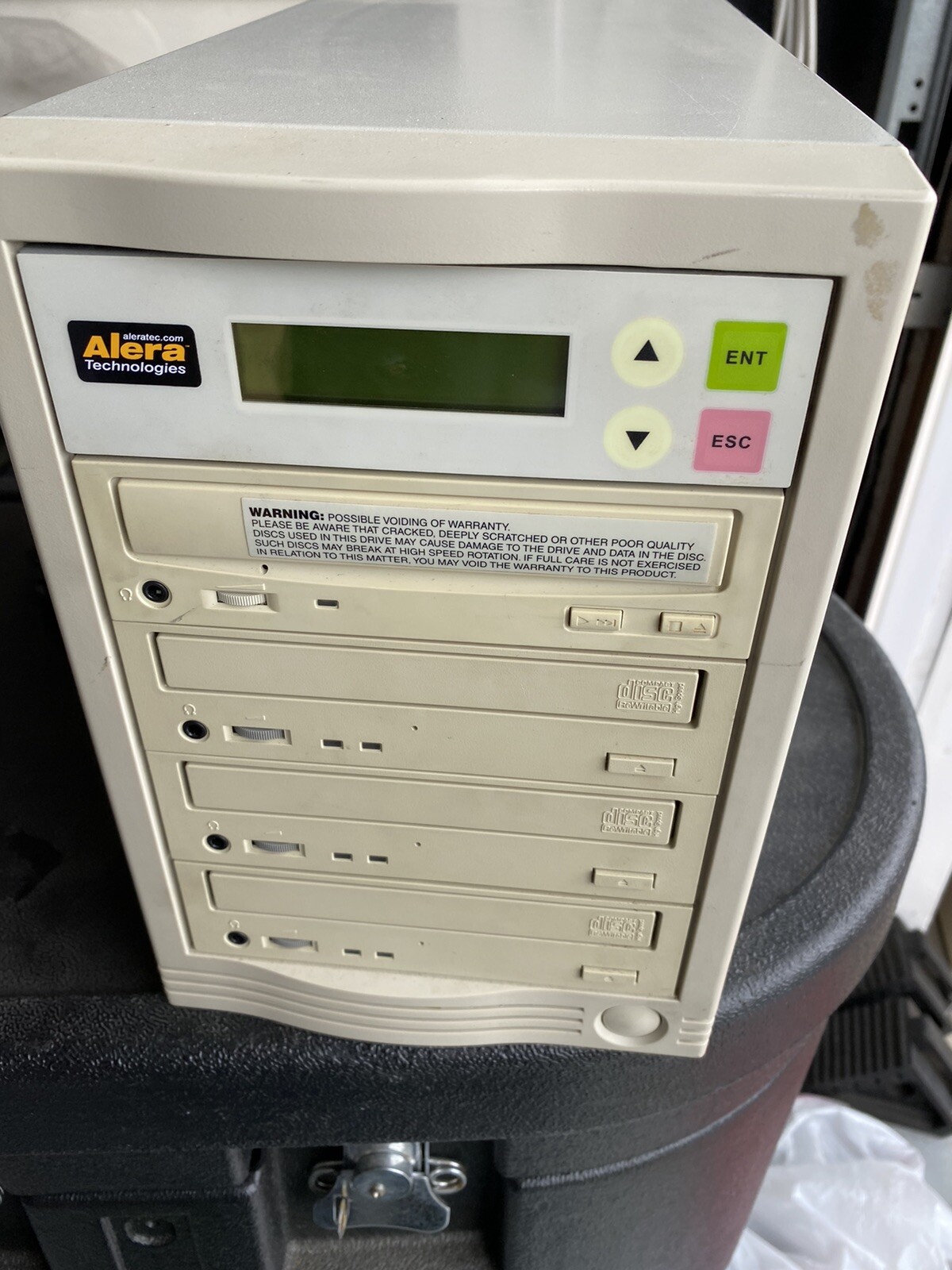 Alexa 3 bay CD burner