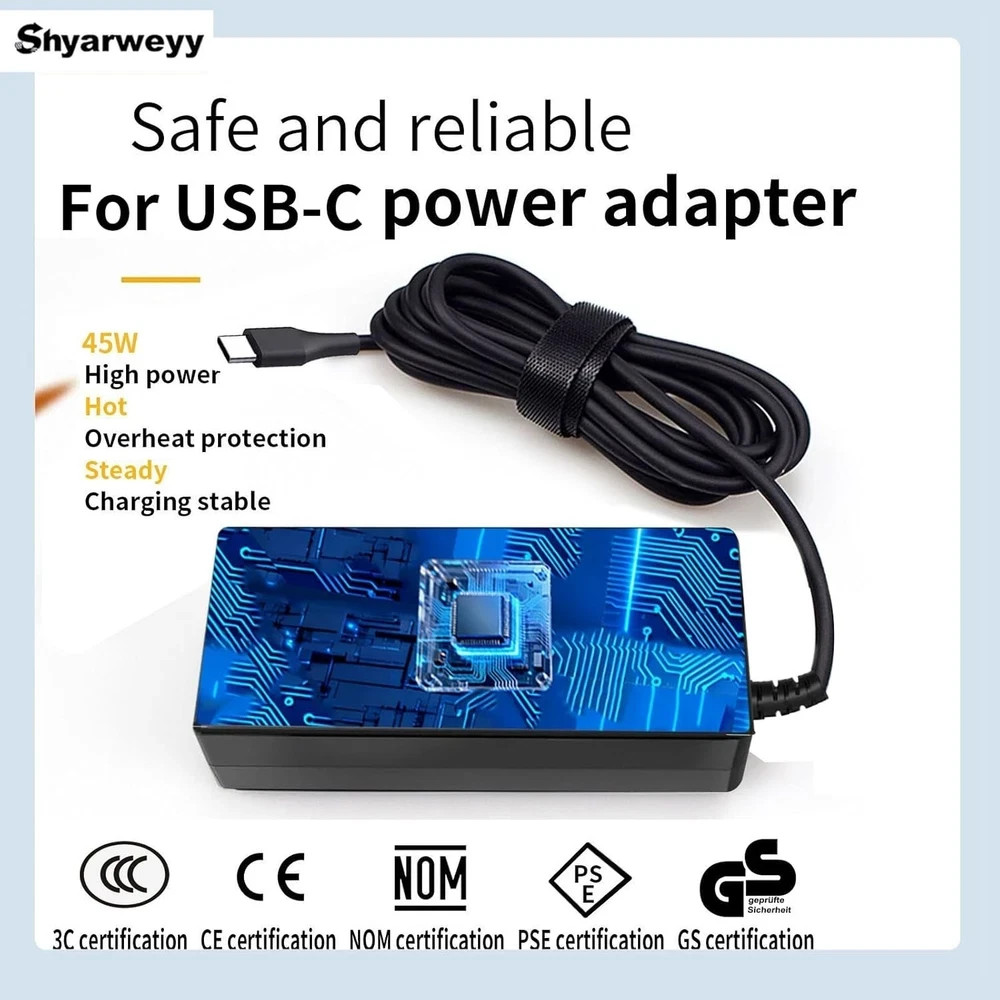 45 Watt USB C Chromebook Charger