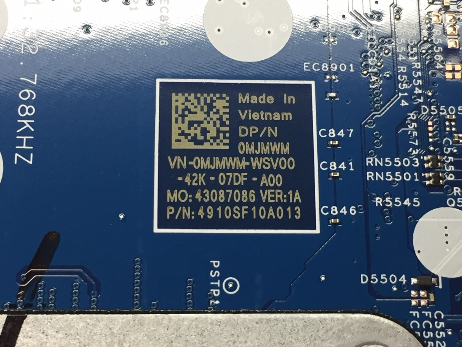 DEFECTIVE- Dell Latitude 3540 Intel Core i7 13th Gen i7-1355U MOTHERBOARD 0MJMWM