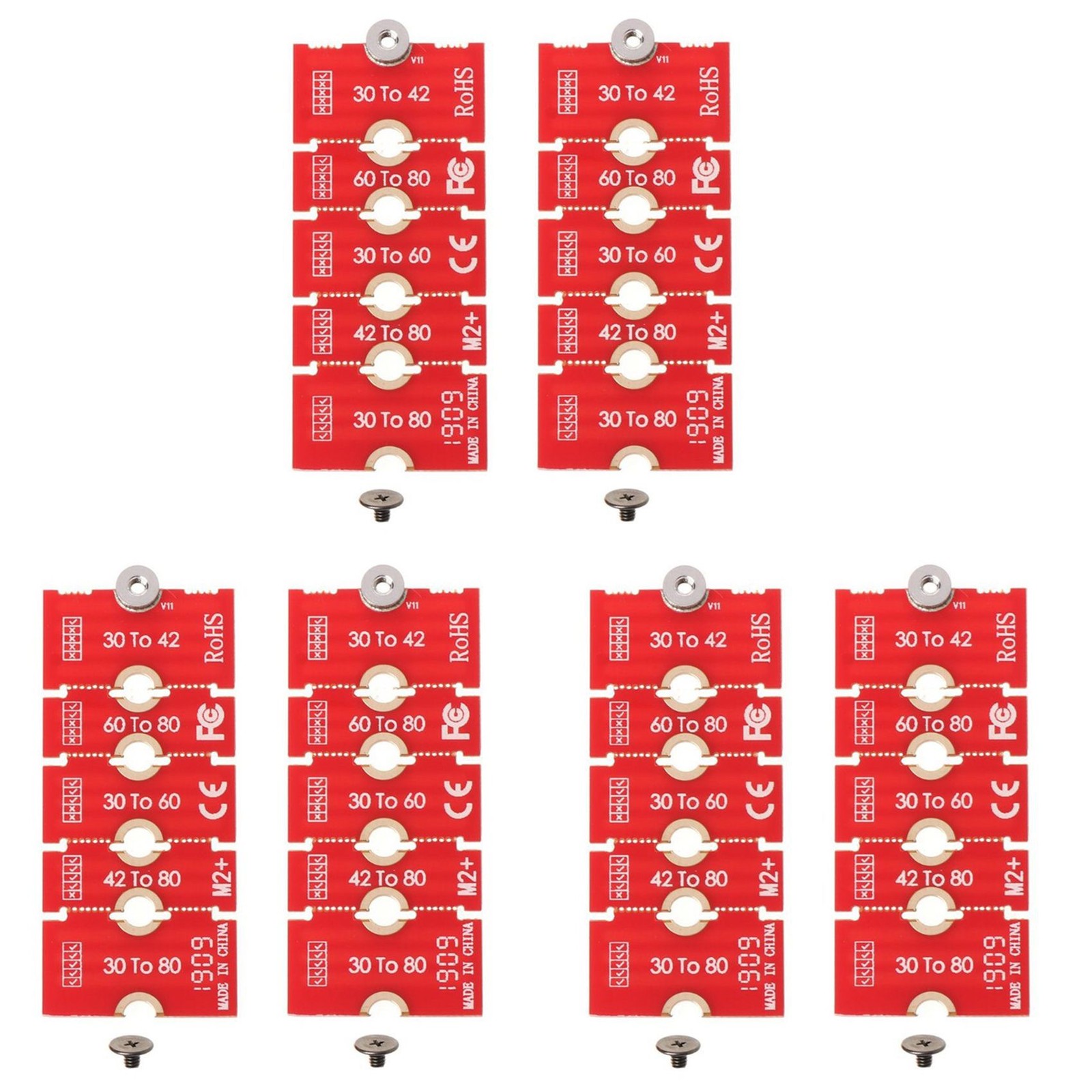 6Pcs M2 M2PLUS NGFF NVME M.2 Extended Transfer 2230, 2242, 2260, 22805891