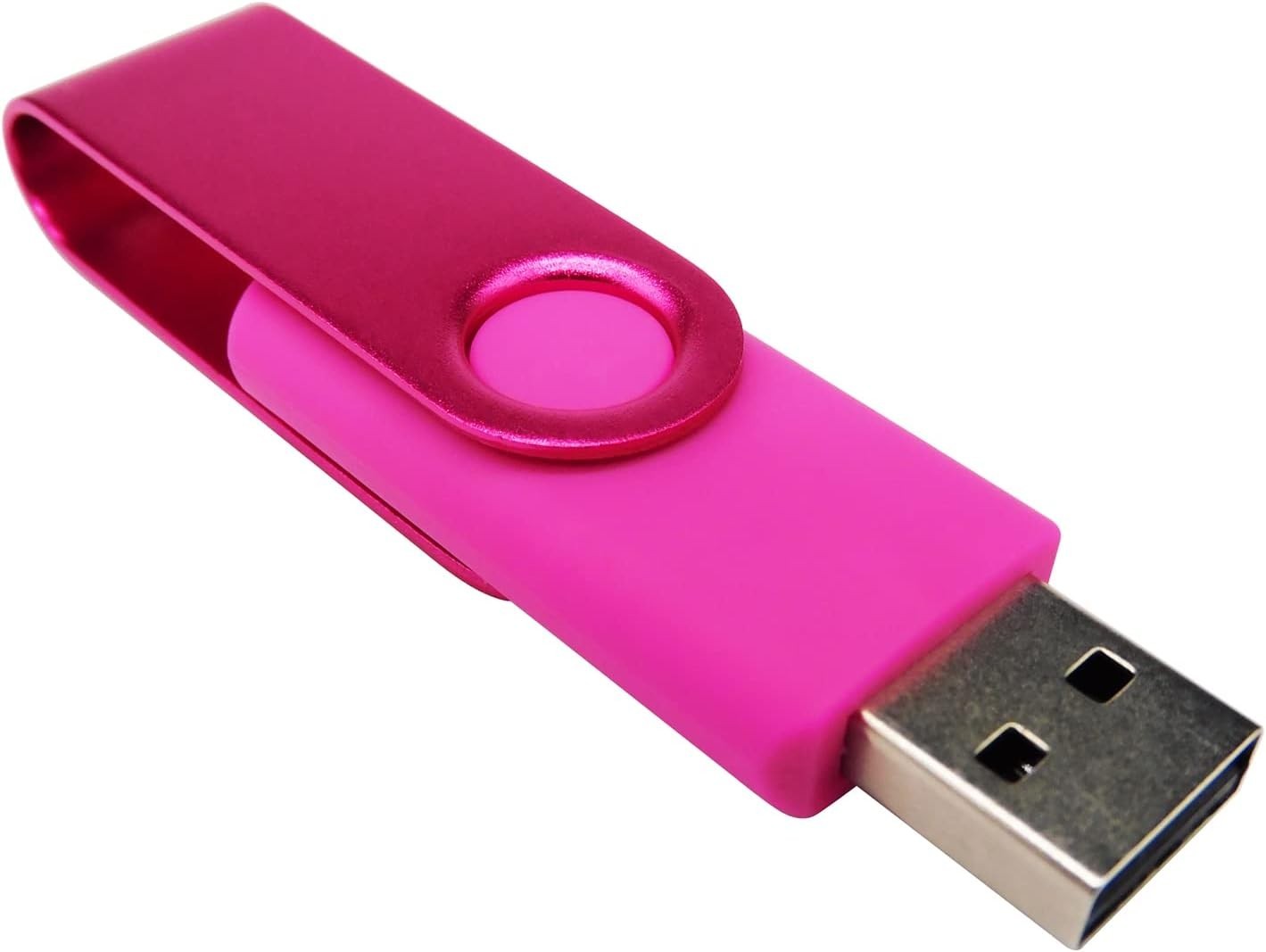 Elegant 512MB Pink USB Flash Drive with OTG & Type-C Adaptors – Rust Prevention
