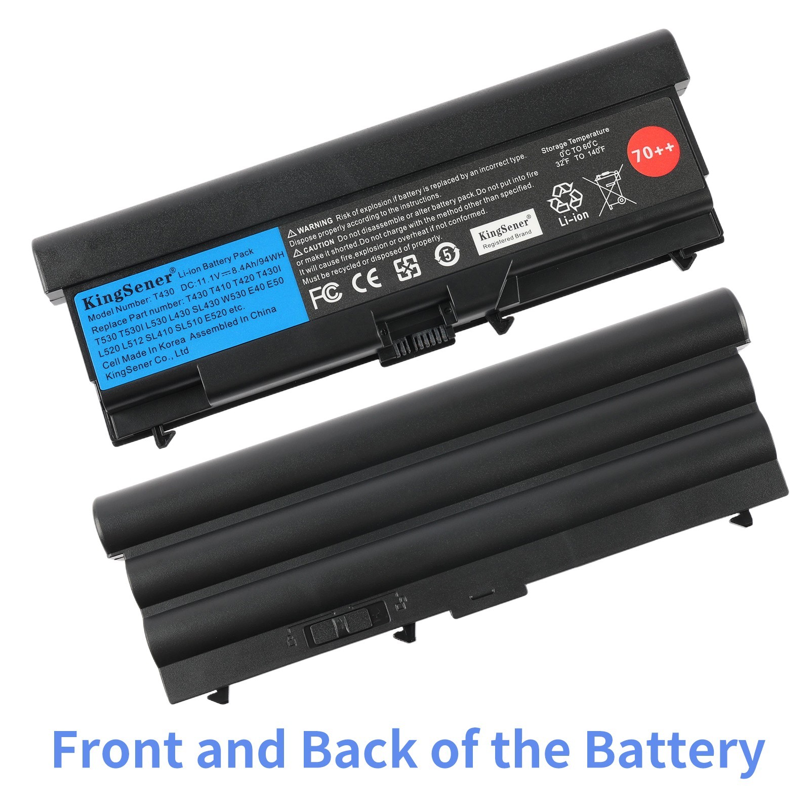 94WH 9Cell T430 Battery For Lenovo ThinkPad T530 L530 L430 W520 45N1005 45N1004