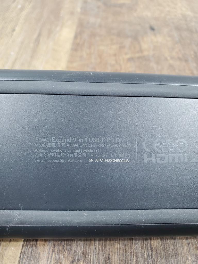 C41 ♻ Anker PowerExpand 9-in-1 USB-C PD Docking Station A8394 ♻