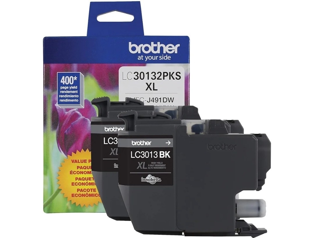 Brother LC3013-2PKS Black Ink Cartridge High Yield (2×400 Yield) Genuine