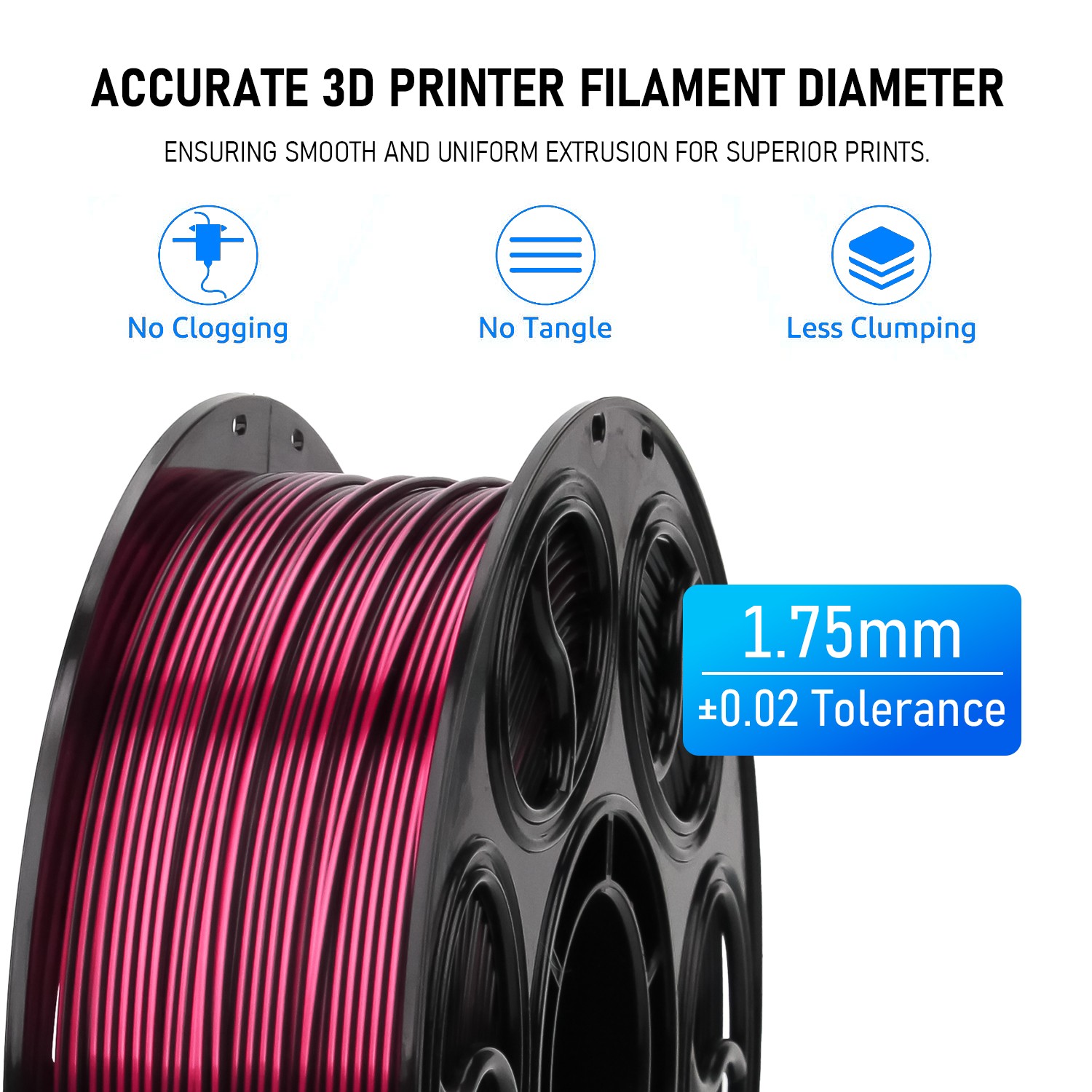 Wholesale Hyper PLA Silk Filament 1.75mm 5KG 200-300mm/s 3D Printer Filament