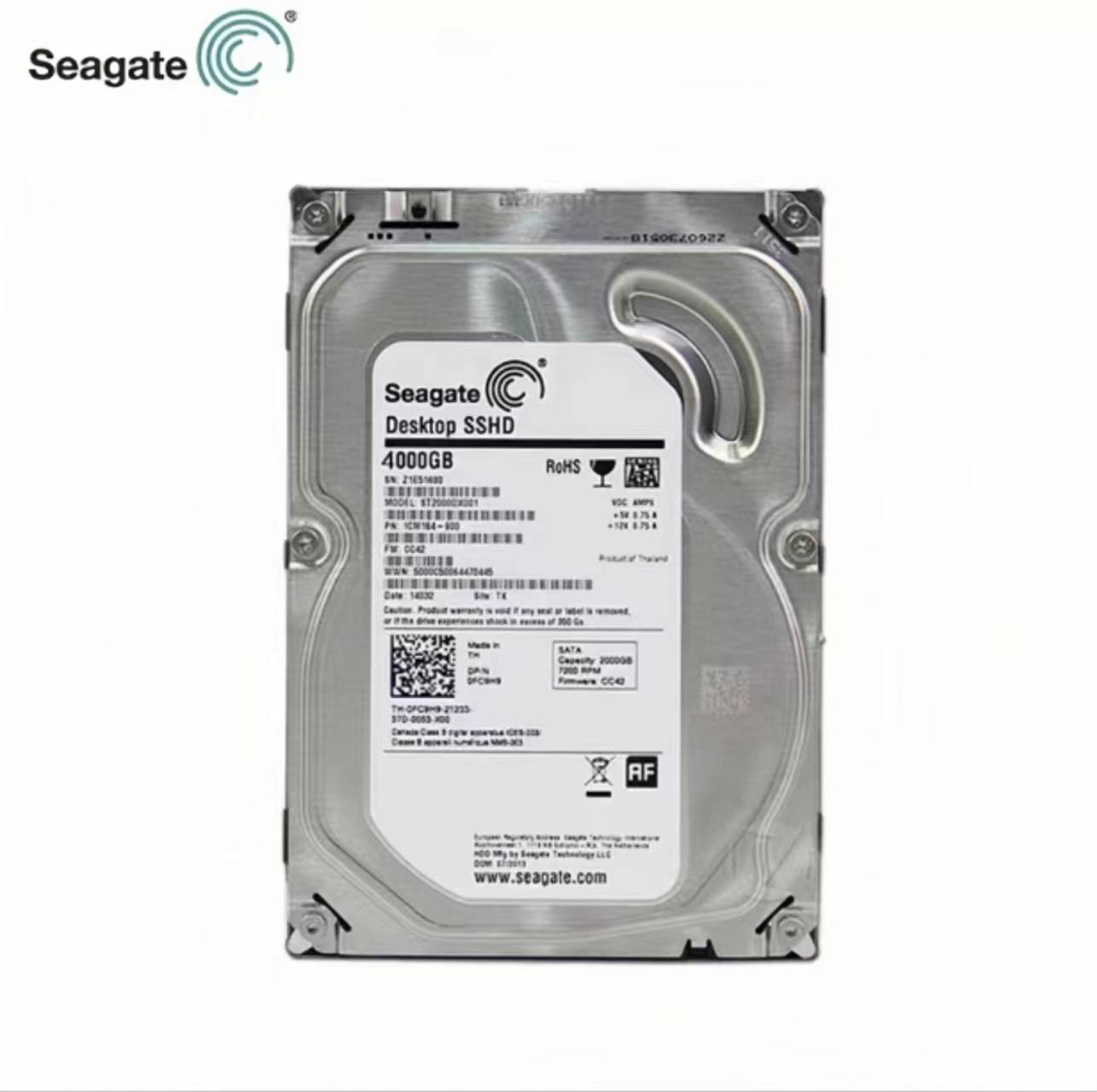 Seagate ST4000DX001 4TB MLC/8GB 64GB SATA III 3.5″ HDD SSD Hybrid Hard Drive