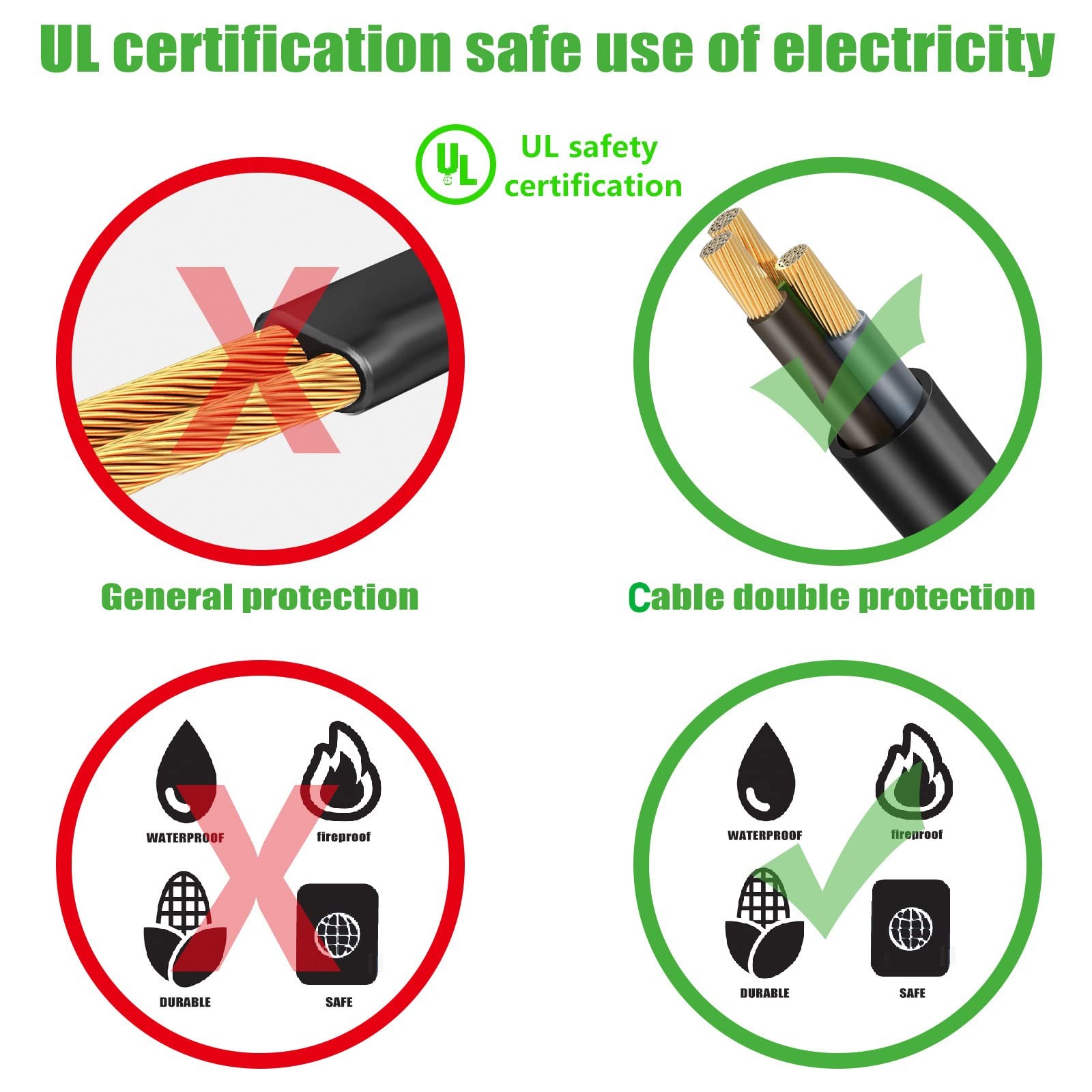 3 Prong Left Angle Power Cable Heavy Duty AC Cables forC13 Angle Type Cable ​…