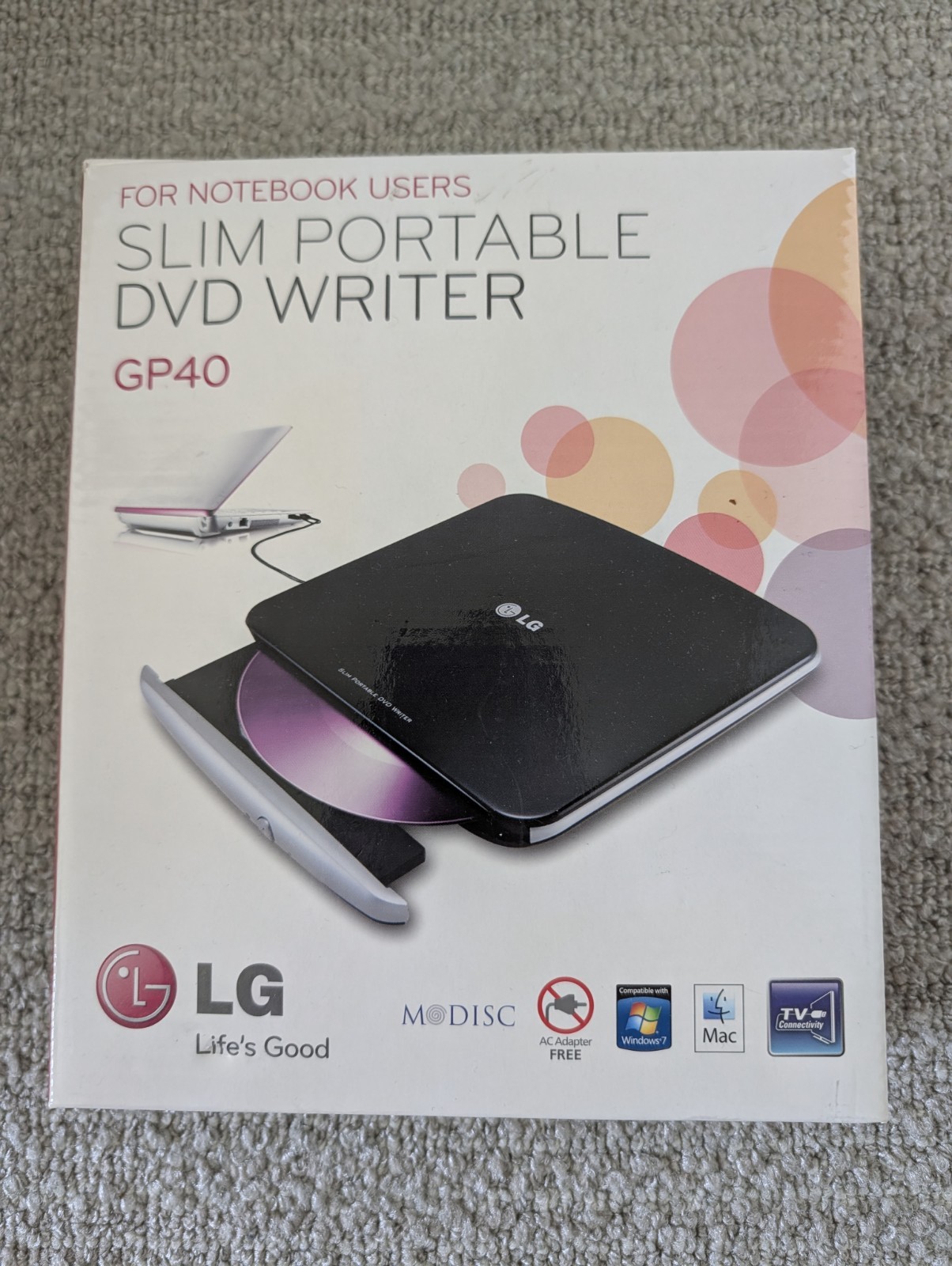 LG GP40NB40 Slim Portable DVD Writer