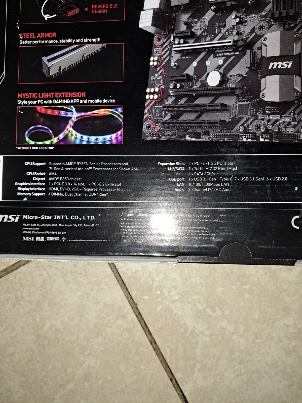 msi b350 tomahawk, AM4, DDR4