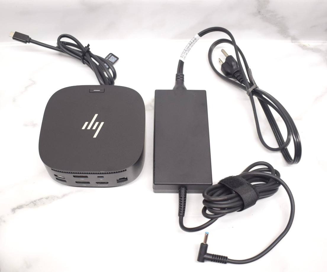 HP USB-C G5 Dock With Charger Universal Docking Station w/ 120W AC Adapter !!!!!