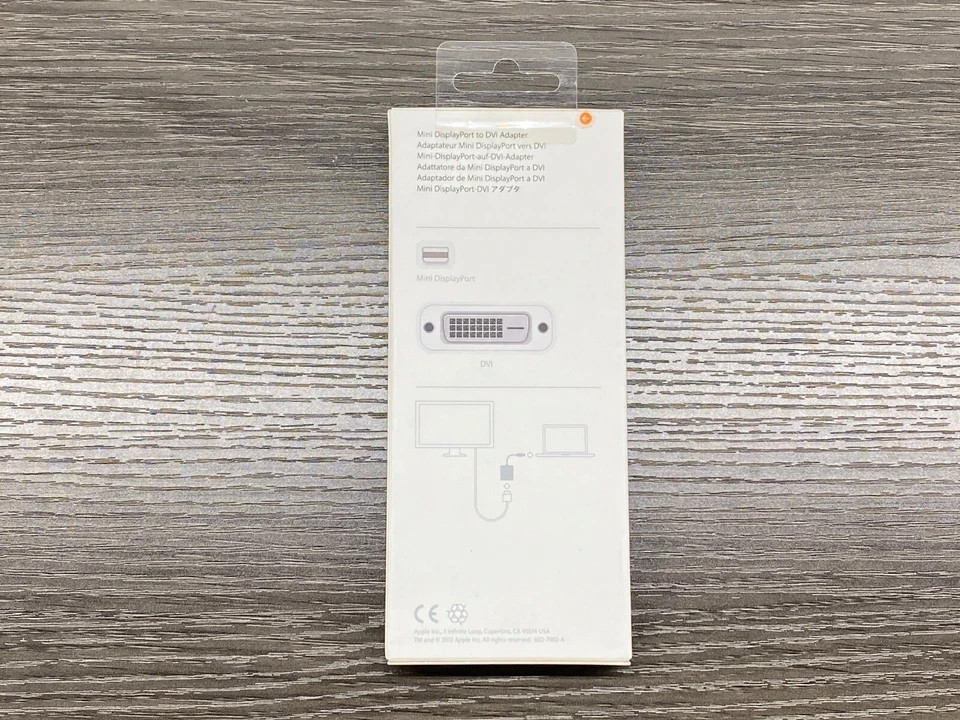 Genuine Apple Thunderbolt Mini DisplayPort to DVI Cable Monitor Adapter (A1305)