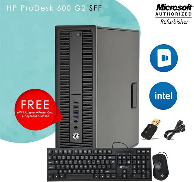 HP ProDesk 600 G2 desktop Business Core i7 6700 16GB DDR4 512GB SSD 2 x DP