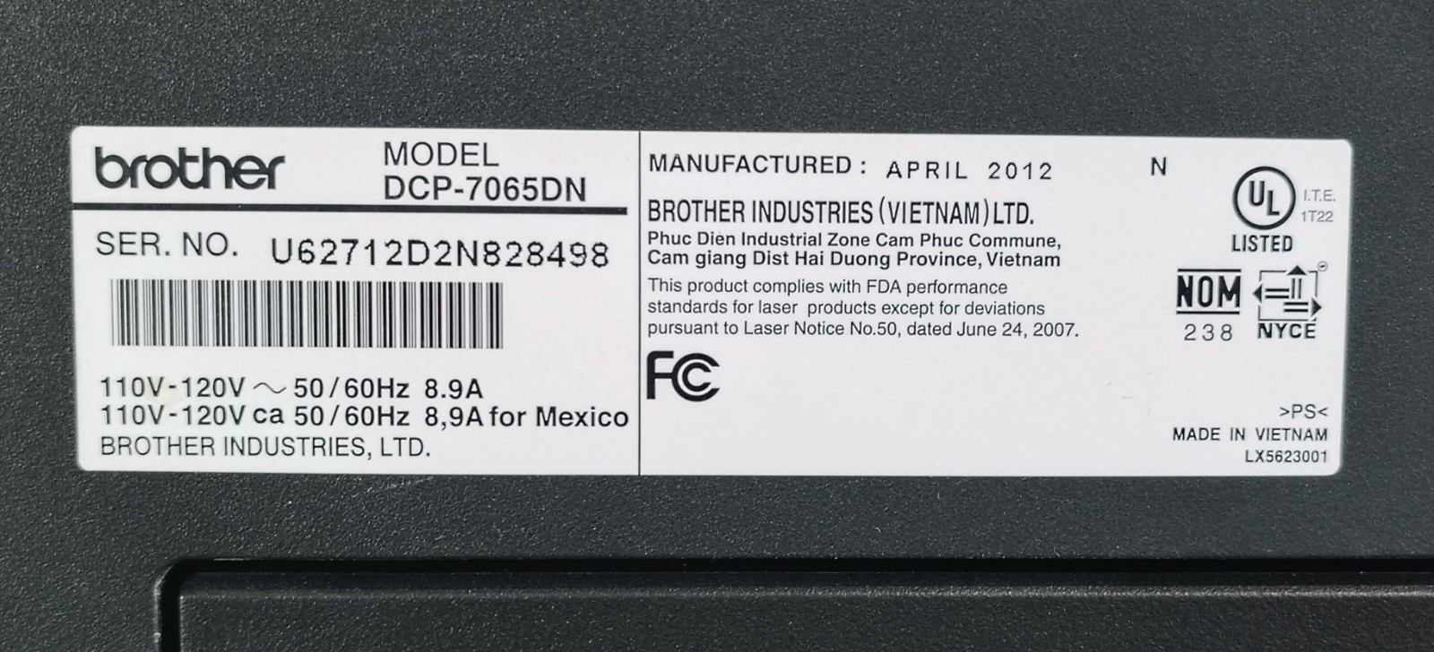 Brother DCP-7065DN Monochrome All-In-One Laser Printer – Tested, 5.7k Page Count