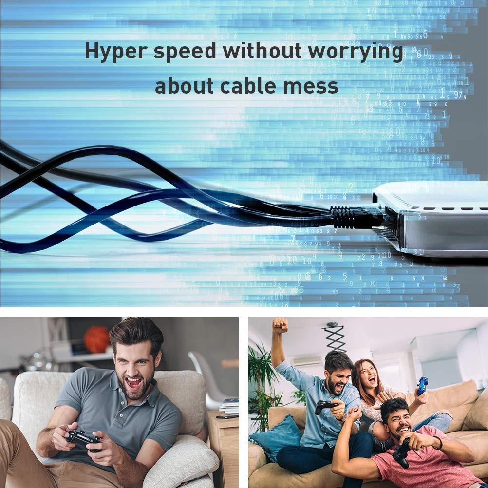 Cat 8 Ethernet Cable 6ft – 40Gbps, Indoor & Outdoor, Double Shielded for All …
