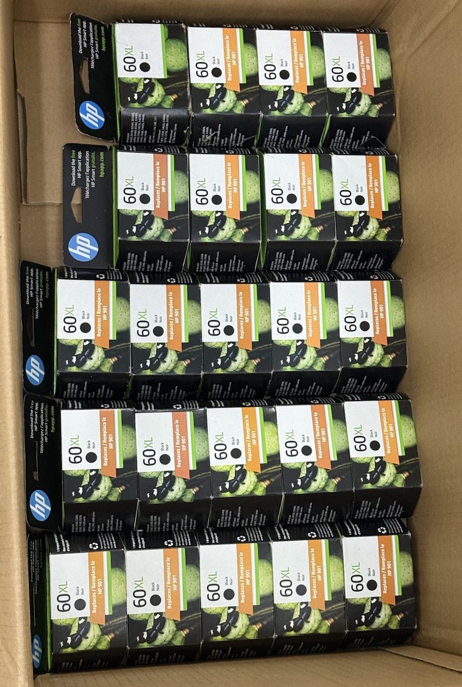 HP 60XL Black Ink Cartridges -NEW -LOT OF 2 – CC641WN – Exp 1/26 To 12/27