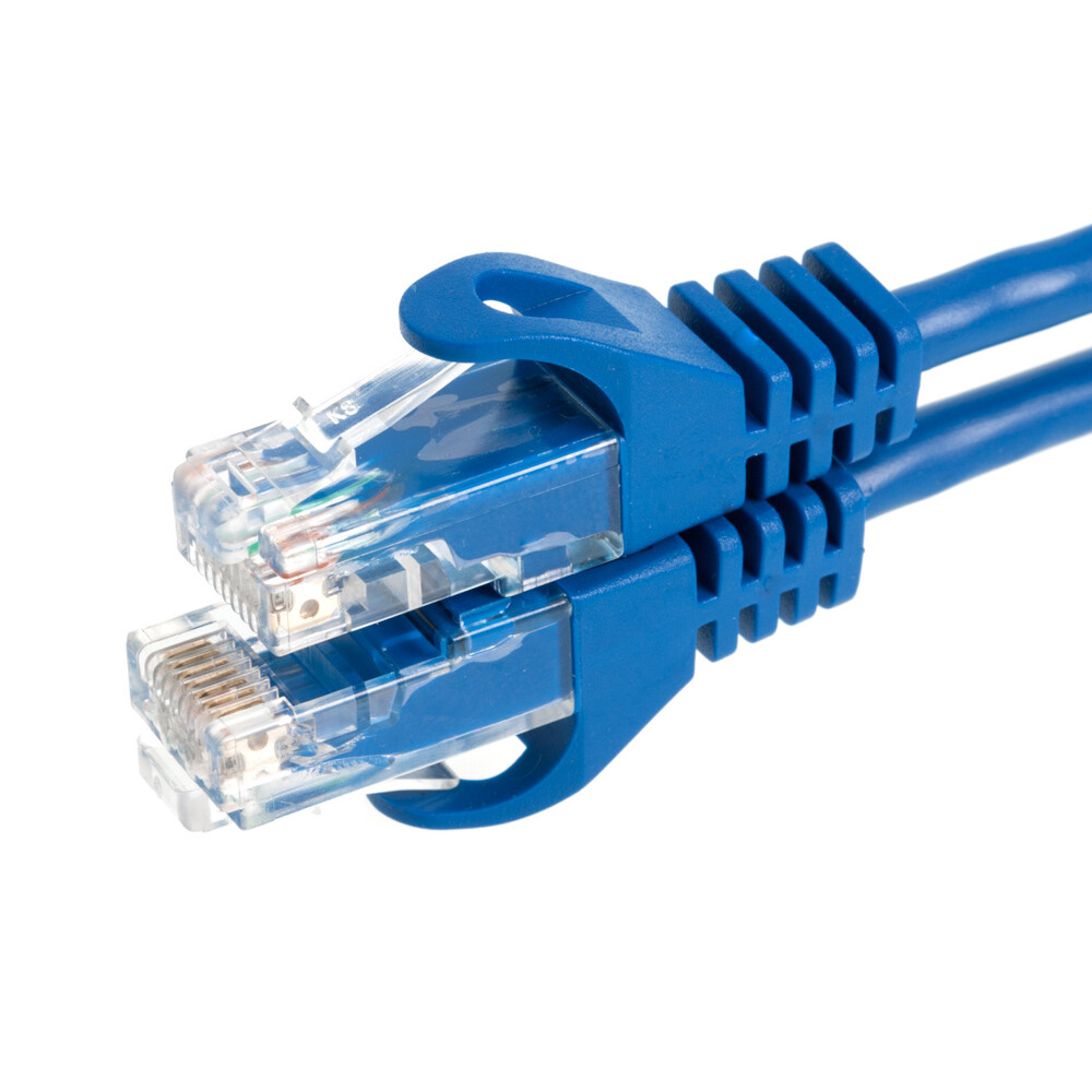 CAT6e/CAT6 Ethernet LAN Network RJ45 Patch Cable Blue 25FT – 200FT Multipack LOT