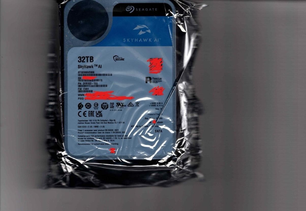 Seagate SkyHawk AI ST32000VE000 32TB 7200 RPM SATA Refurbished