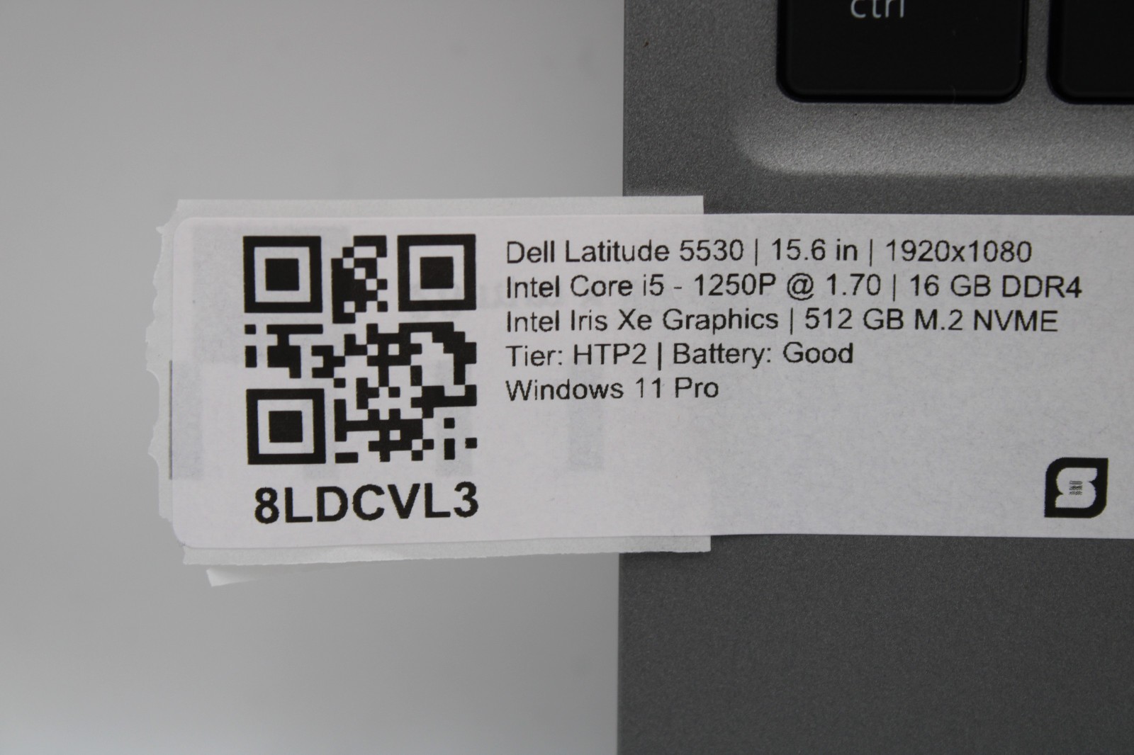 Dell Latitude 5530 i5-1250P @ 1.7 GHz 16GB RAM 512GB SSD W11P