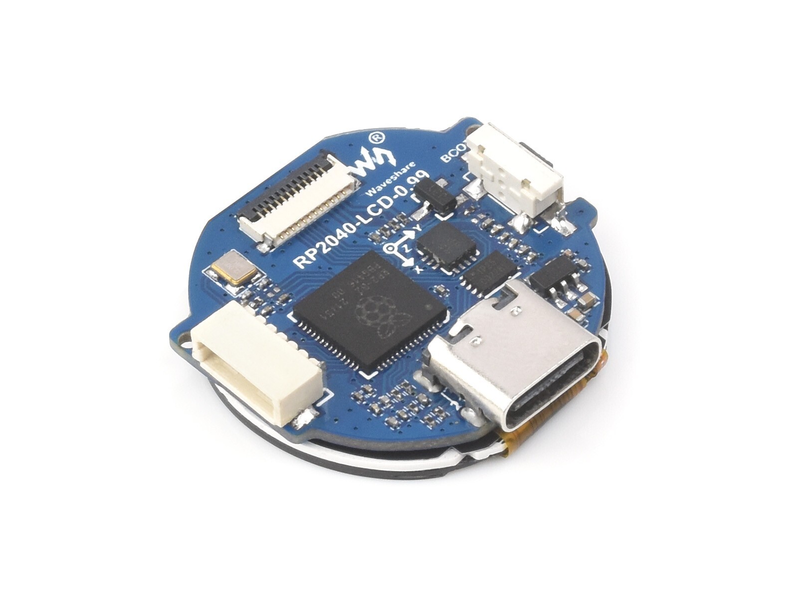 Waveshare RP2040 MCU Board 0.99inch Round LCD Accelerometer Gyroscope Sensor
