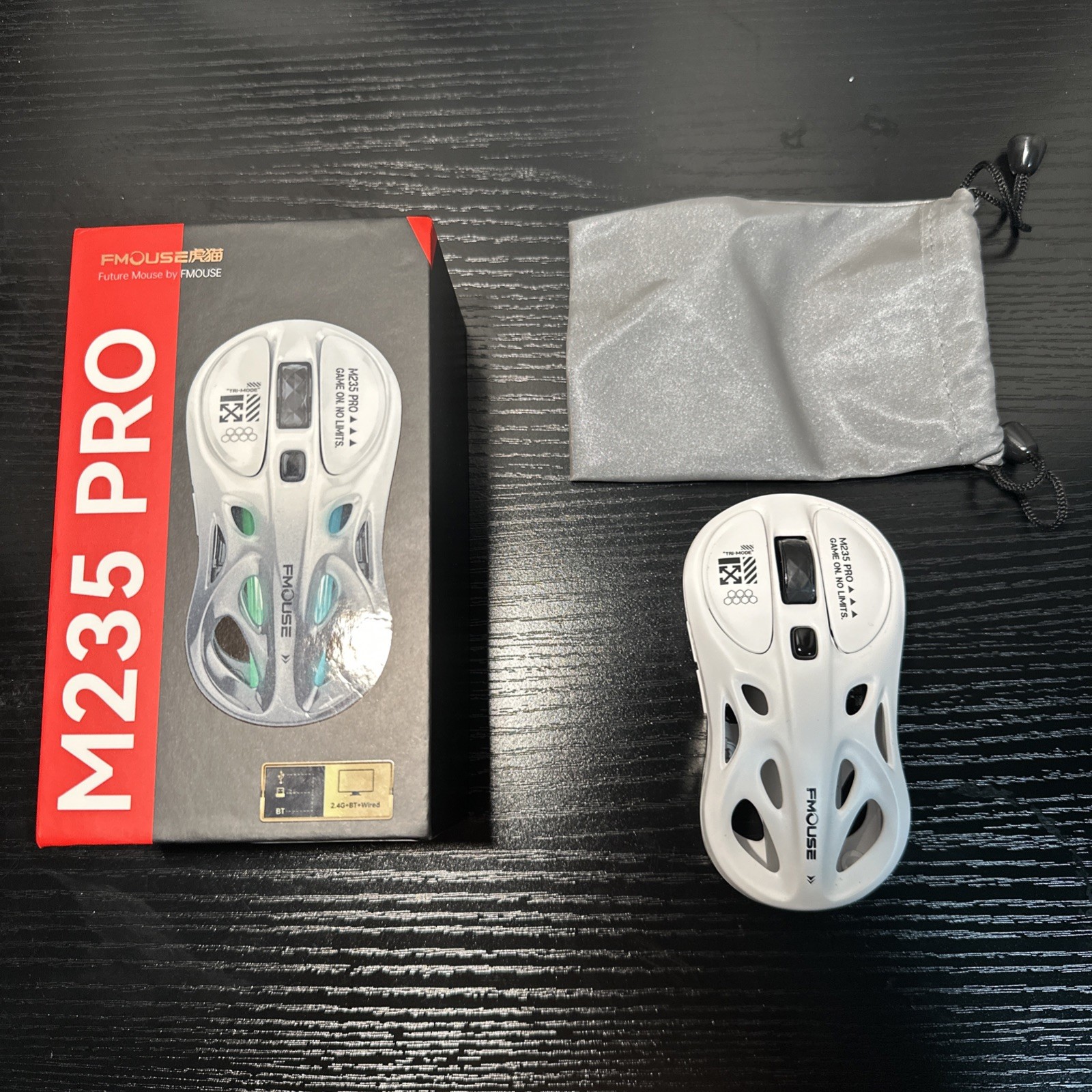 FMOUSE Wireless Gaming Mouse RGB Tri-Mode BT 2.4G Wireless USB-C Rechargeable