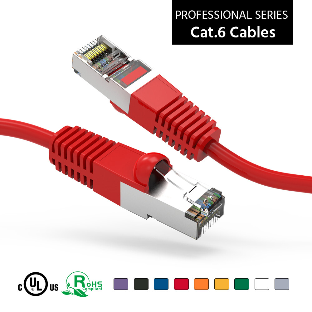 CAT6 SSTP Network Giga Lan Patch Ethernet Double Shielded 30FT TO 150’FT Cable