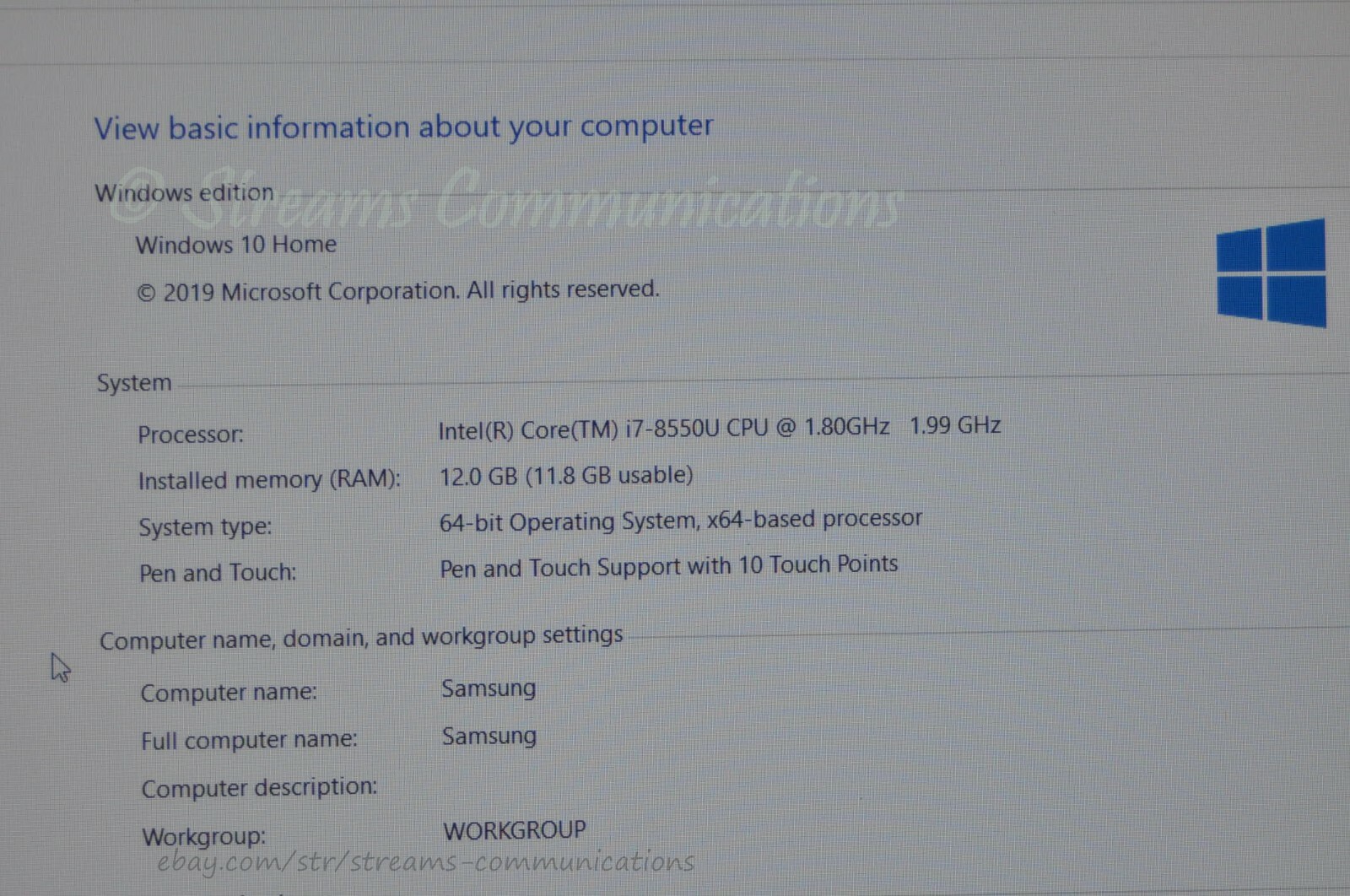 HP Envy x360 15-CN 15M-CN0012DX Laptop Motherboard w/8th GEN Intel Core i7-8550U