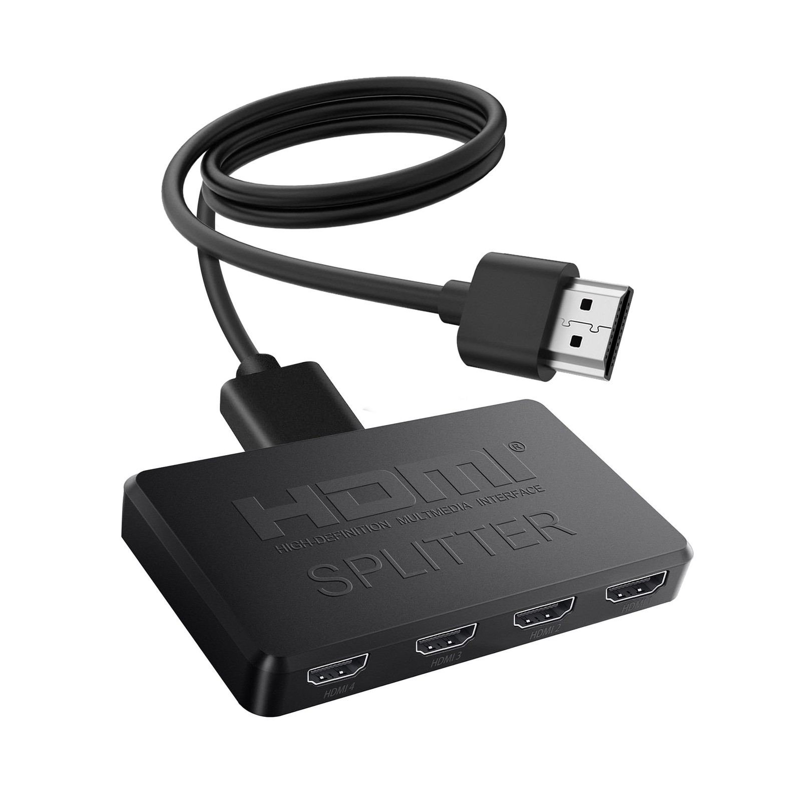 HDMI Splitter 1 in 4 Out Support Duplicate/Mirror 1 Source Screen to 4 HDM-I …