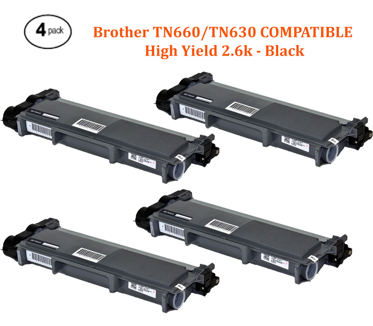 Compatible High Yield TN660 TN630 Toner Cartridge for Brother DCP L2700DW Black