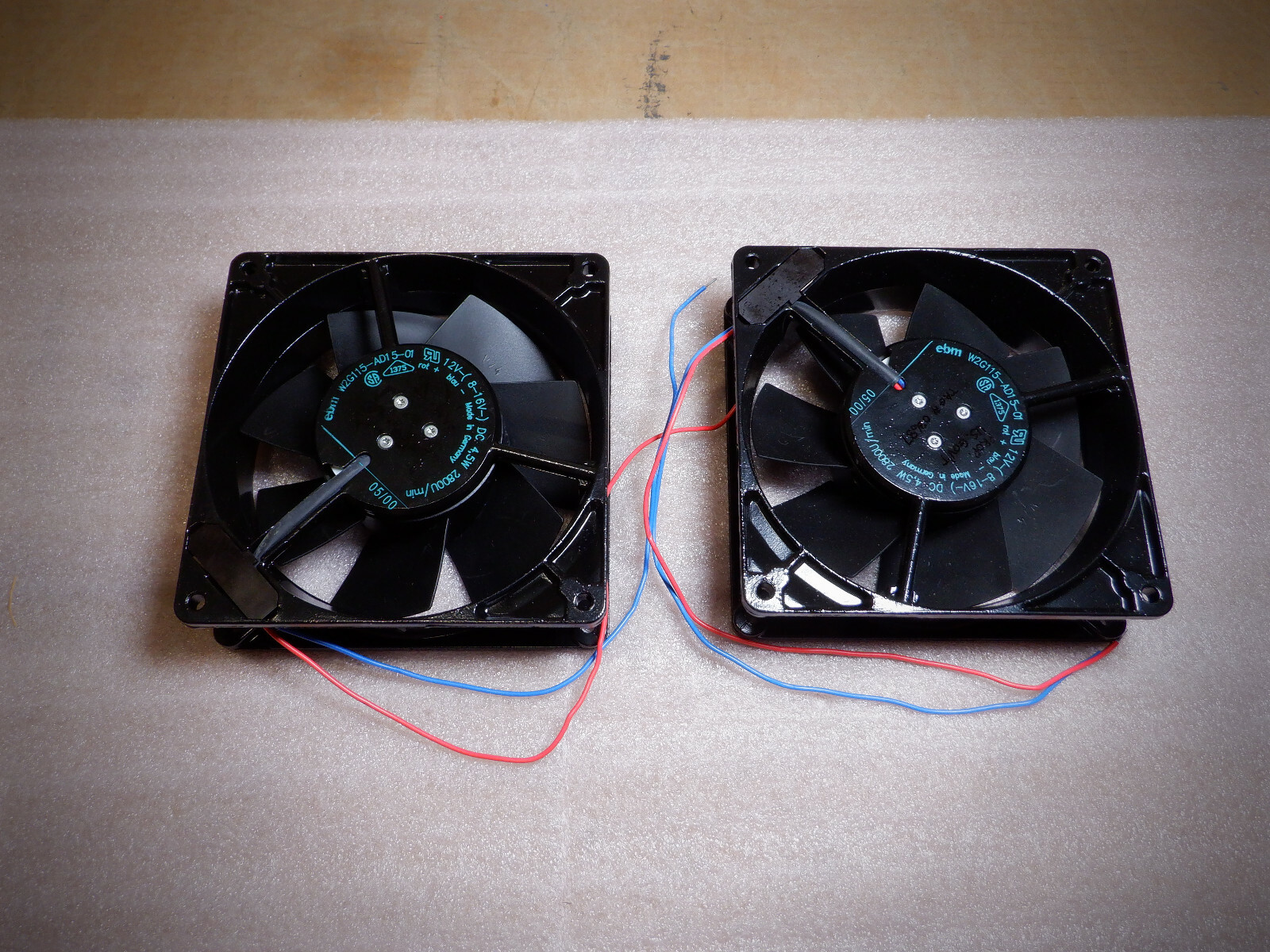 EBM W2G115-AD15-01 COOLING FANS- SET OF 2