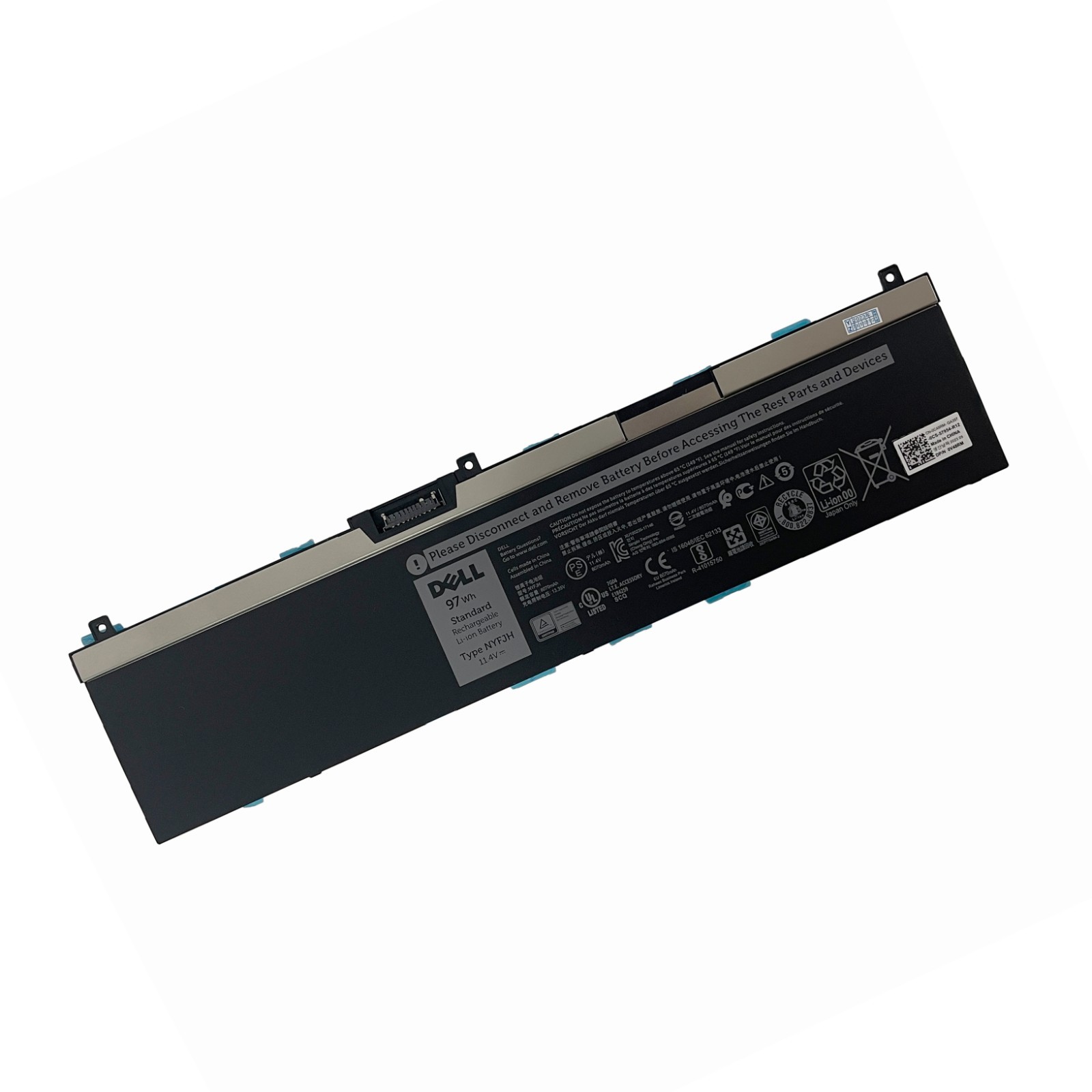Genuine Laptop 97Wh NYFJH Battery For Dell Precision 7530 7730 7540 7740 6-CELL