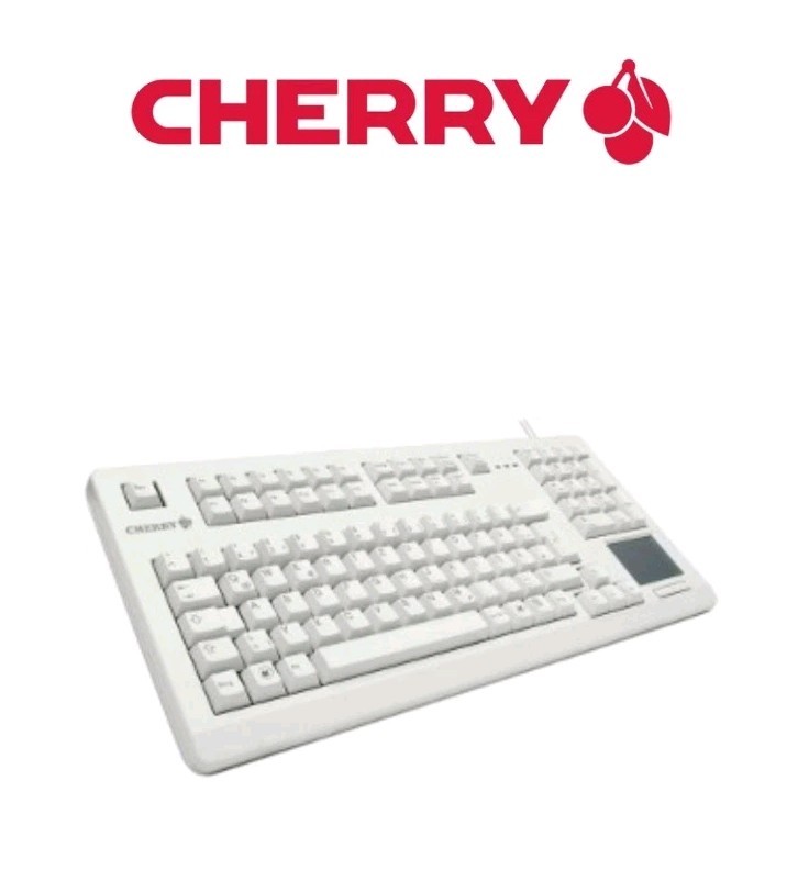 Cherry Keyboard G80 TouchBoard, Light Grey 104 Keys, G80-11900LUMEU-0, Ergonomic