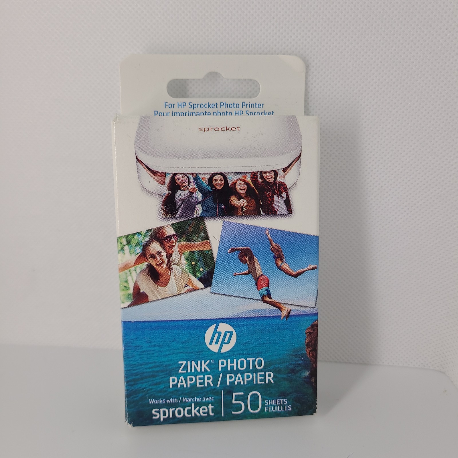 HP Sprocket Zink Photo Paper 2×3″ for HP Sprocket Photo Printers, 50 Sheets