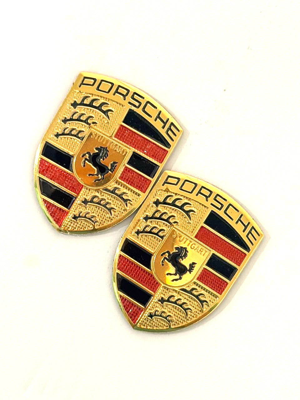 2 Pcs Decorative Aluminum Emblem Sticker for Porsche