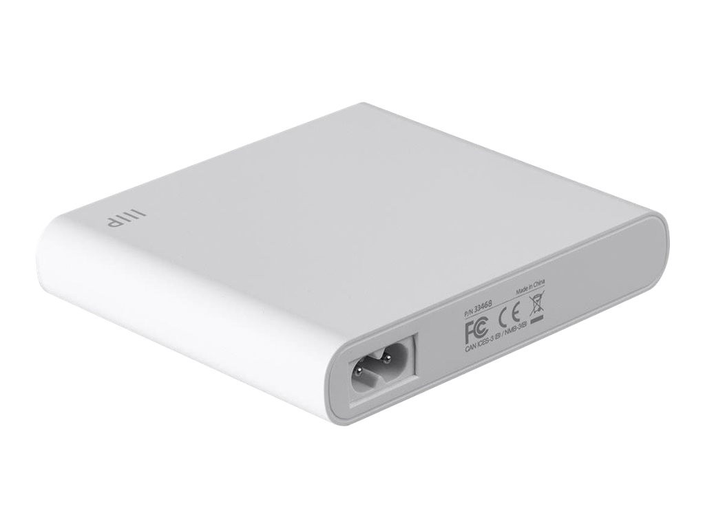 MONOPRICE 80W 5-Port USB Smart Charger 1 USB C & 4 USB A Obsidian Speed Plus
