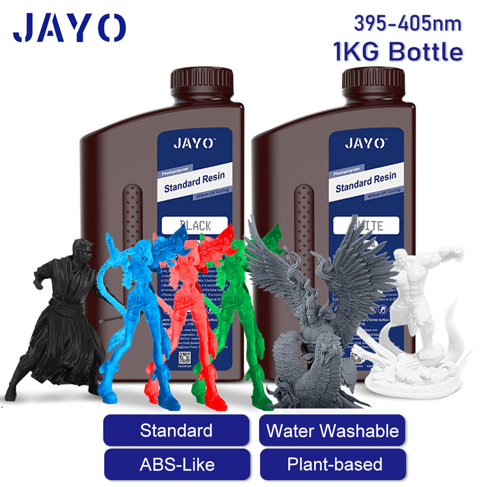 JAYO 1KG 405nm Standard/ABS-Like/Nylon-Like/Water Washable/Plant-Based 3D Resin