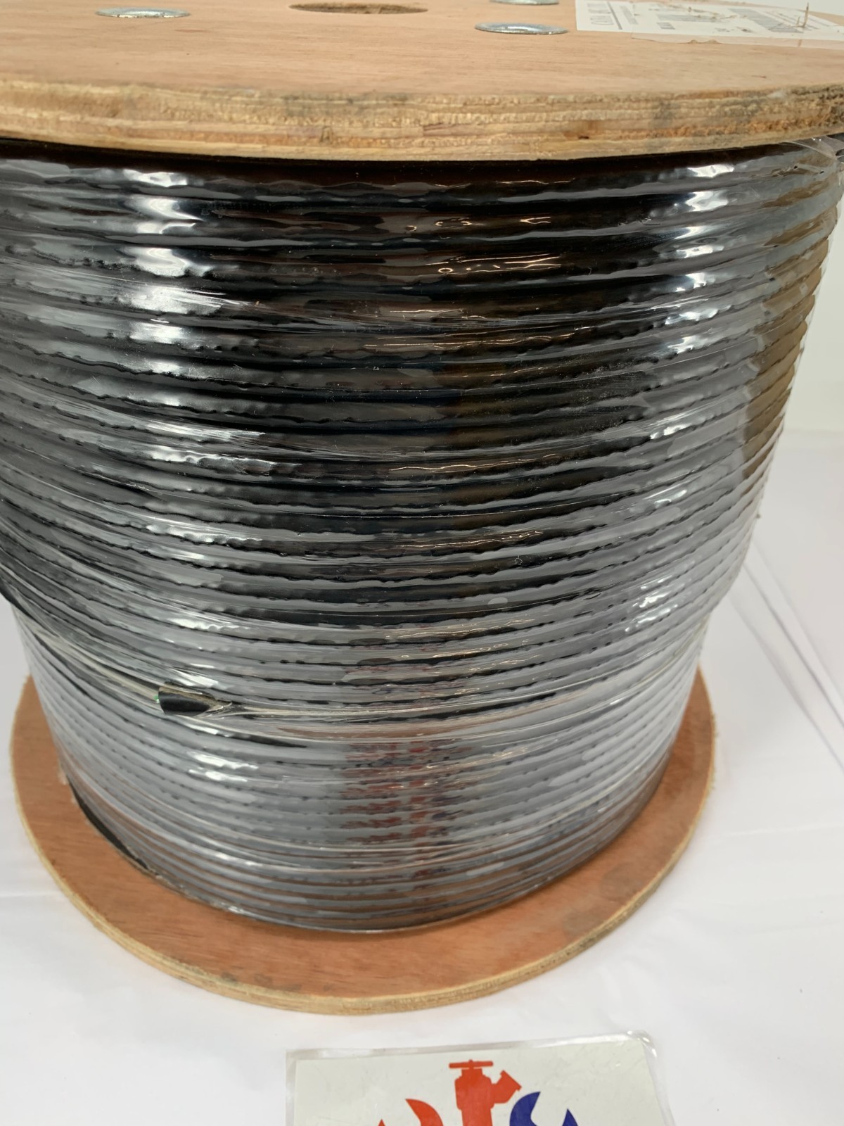 Wavenet 6A04CMXBK2 23 AWG 4P Solid Bare Copper Unshielded CAT6A 10G CMX 1,000FT