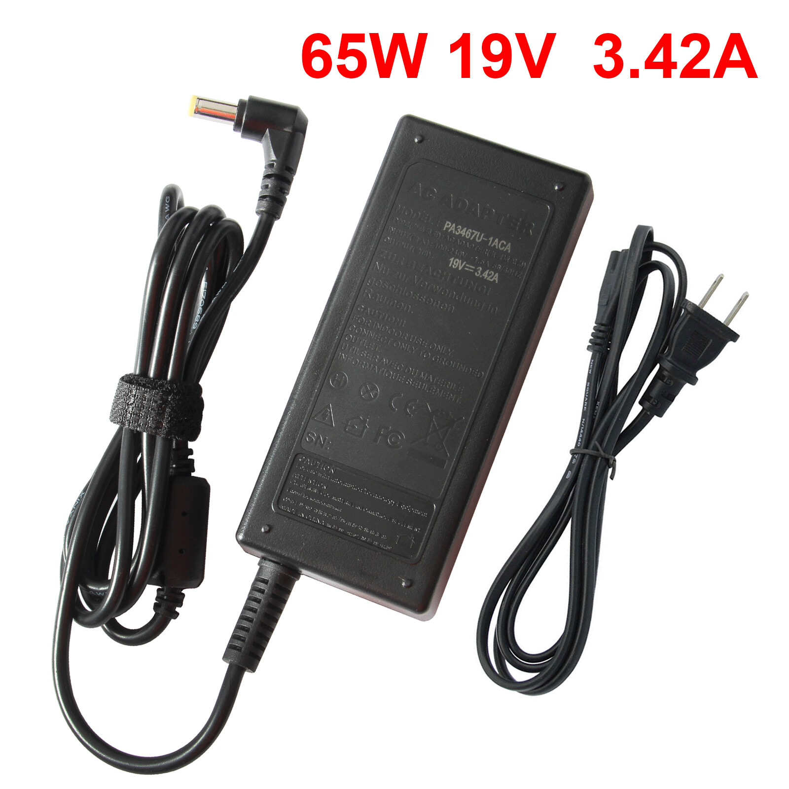 AC Power Adapter Laptops Charger For Toshiba Satellite Encore Excite 45W/65W/90W