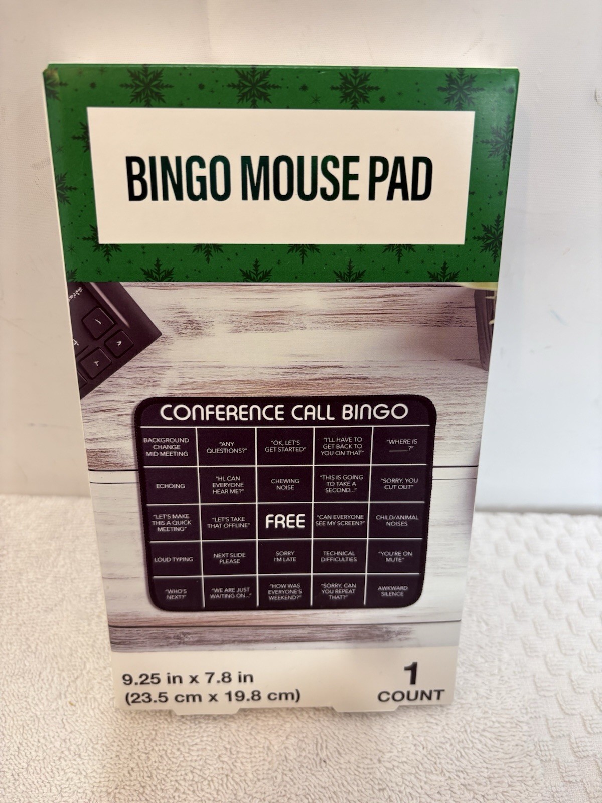 FESTIVE VOiCE BINGO MOUSE PAD 9.25 in x 7.8 in (23.5 cm x 19.8 cm)1COUNT