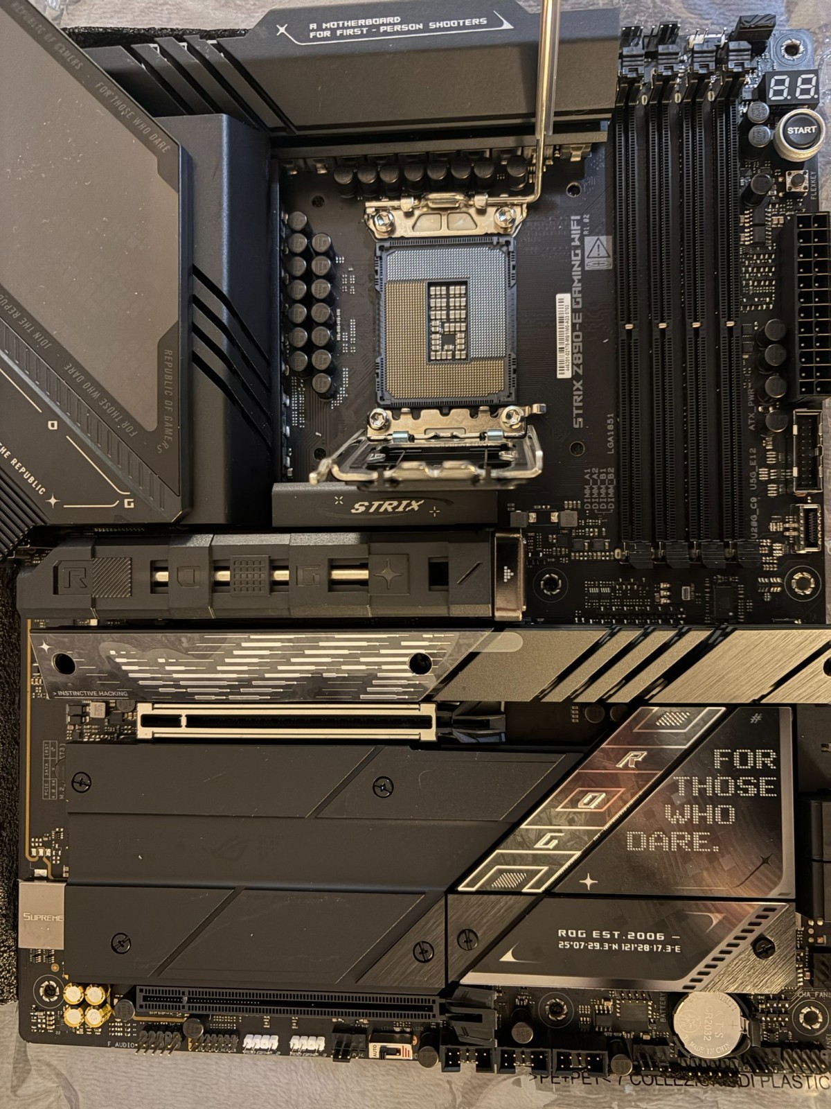 ASUS ROG STRIX Z890-E GAMING WIFI Intel® Z890 LGA 1851 ATX motherboard