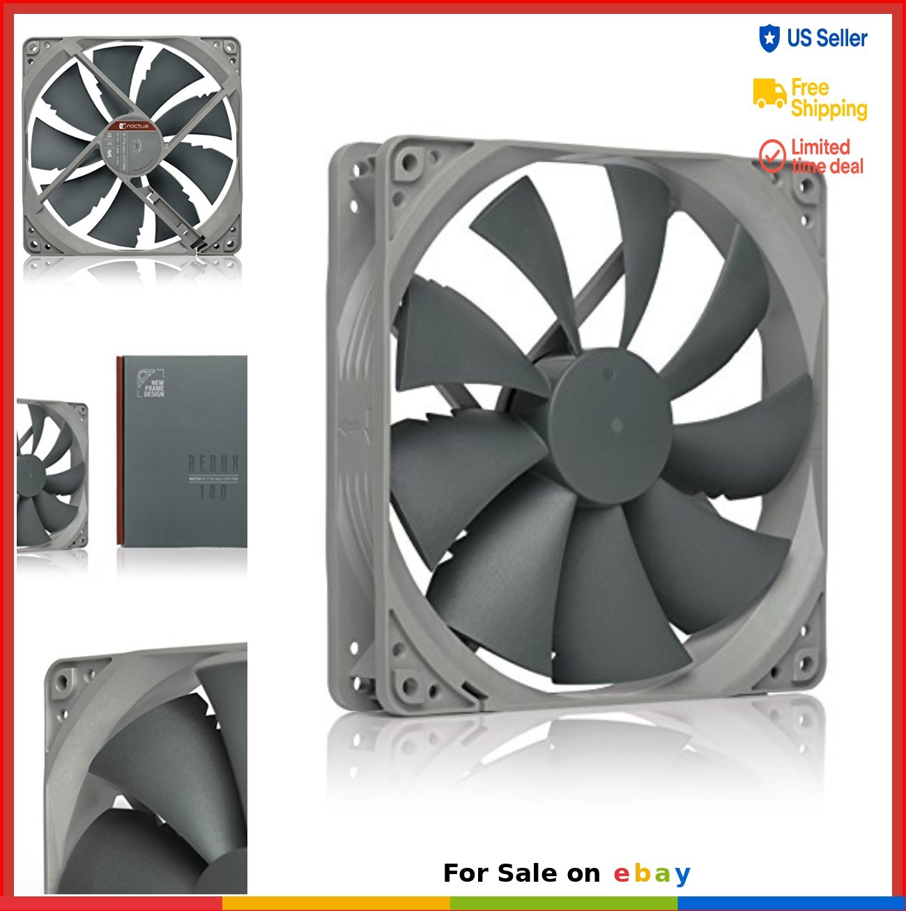 140mm Case Fan 1500 RPM 4 Pin PWM 12V High Performance Cooling Fan PC Silent