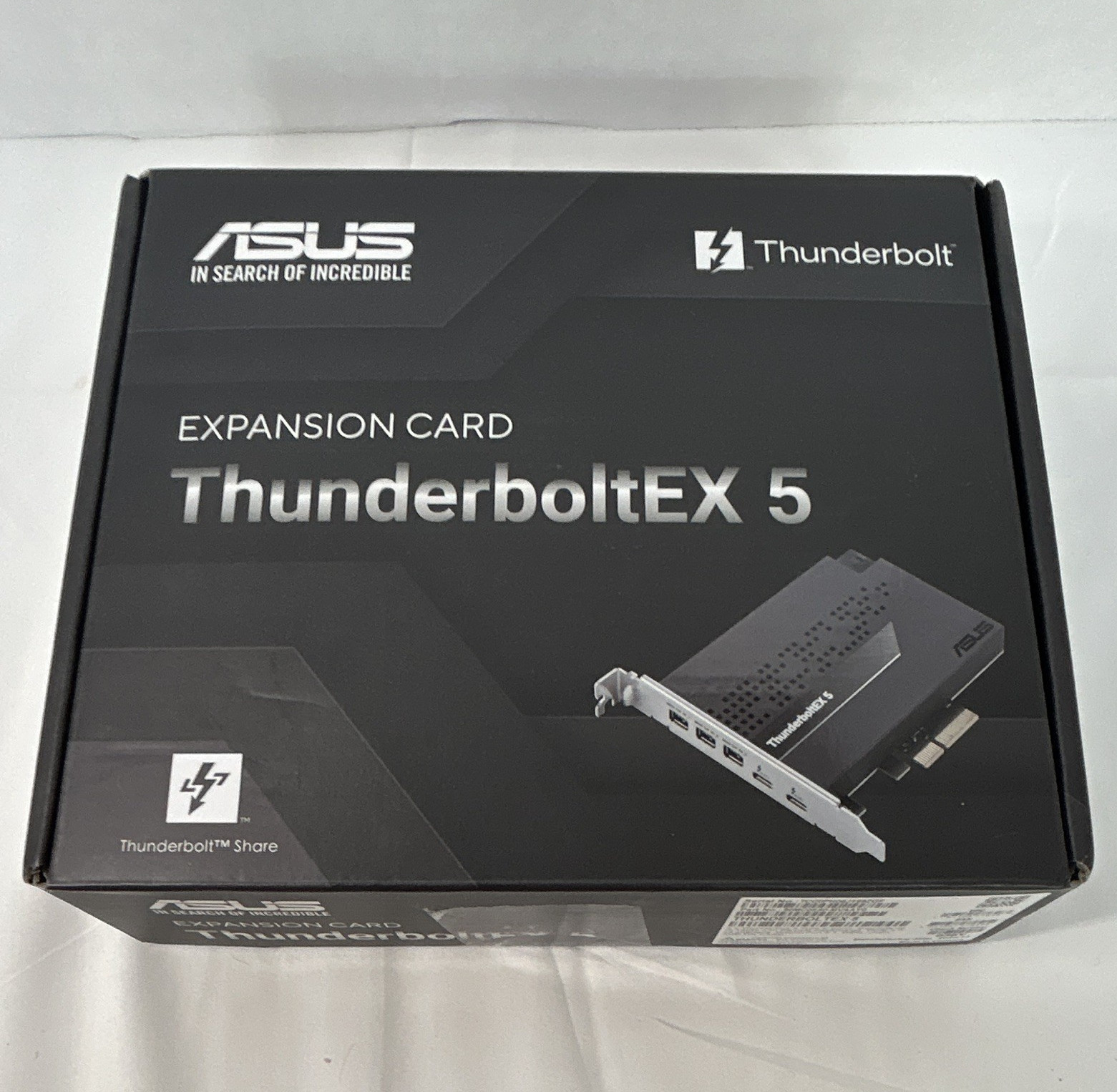 ASUS ThunderboltEX 5 Thunderbolt 5 PCIe x4 Card, 3-Port USB-C/DP 120Gbps
