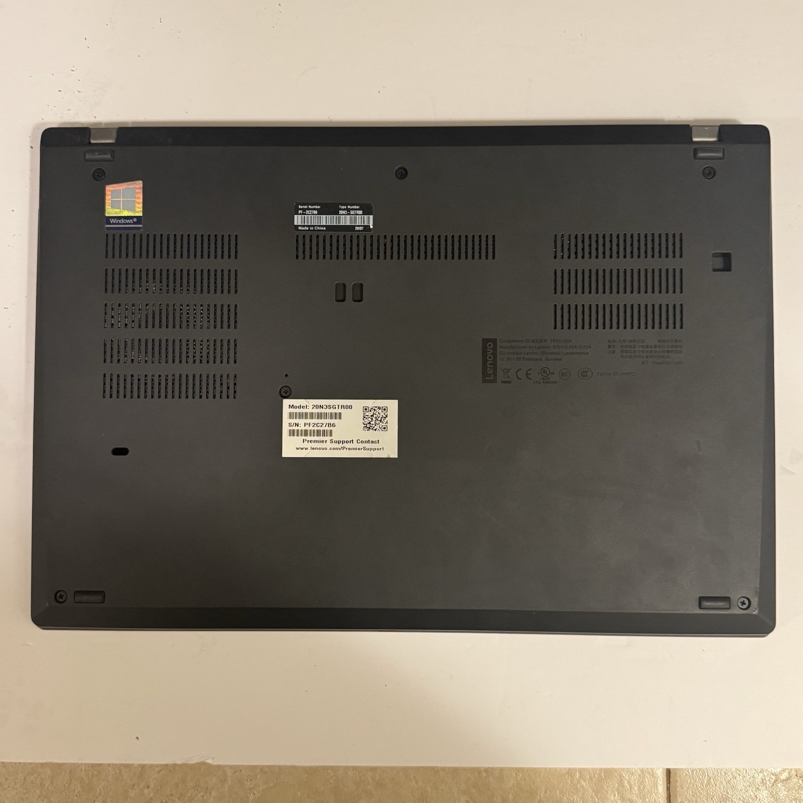 [B+ Grade] Lenovo ThinkPad T490 14″ Intel i7-8665U 16GB RAM 256GB SSD Win 11 Pro