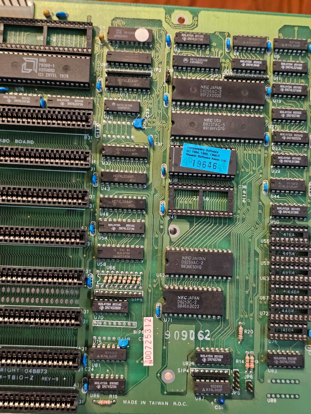 NOS Retro ISA retro Mainboard DTK-PIM-TB10-Z XT Rev9 8-bit INTEL 8088 640KB RAM