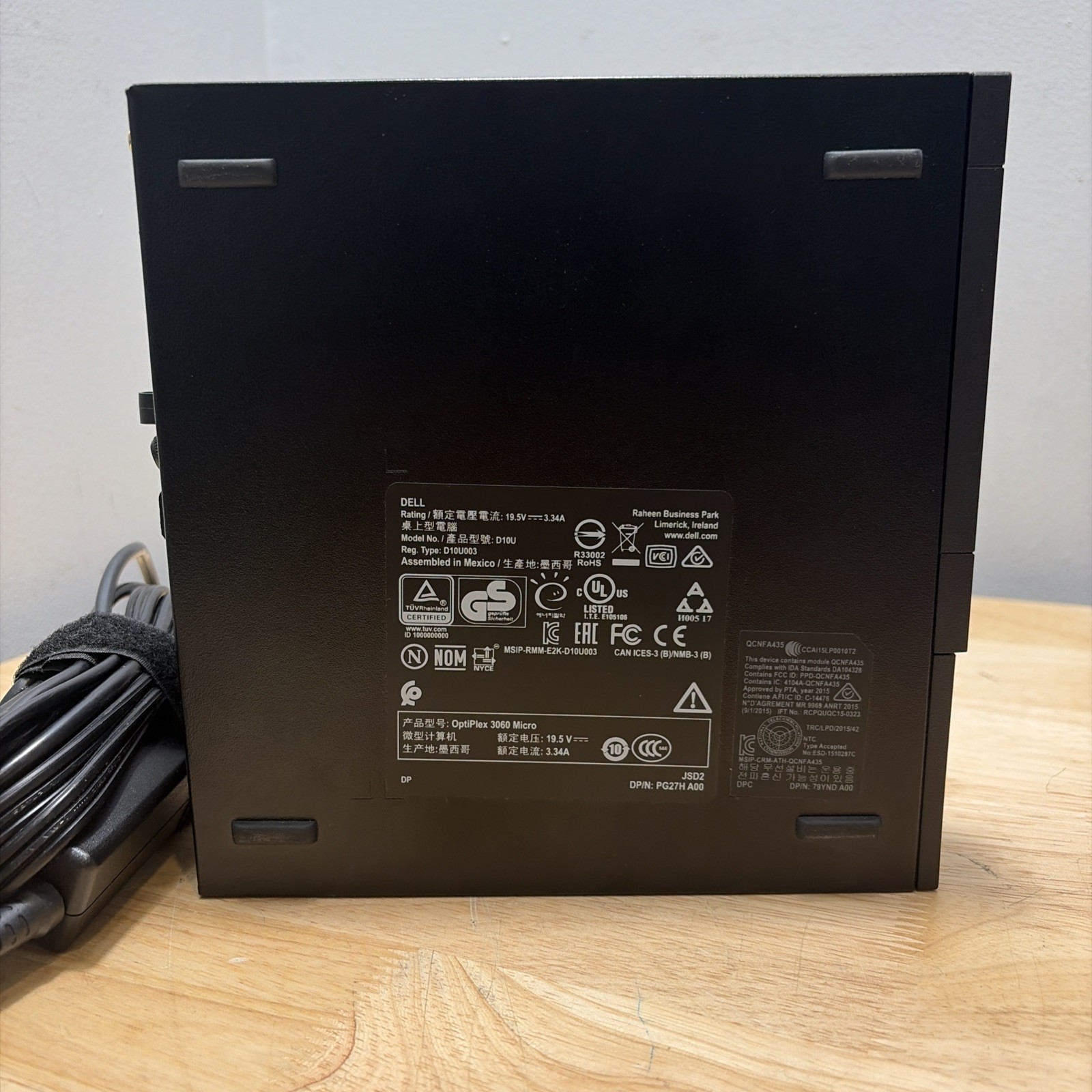 Dell OptiPlex 3060 Mini Core i5-8500 3.00GHz, 16GB 256GB WiFi BT W11 Cord